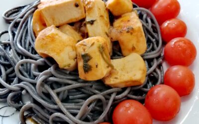 Pota com Linguine al Nero di Seppia