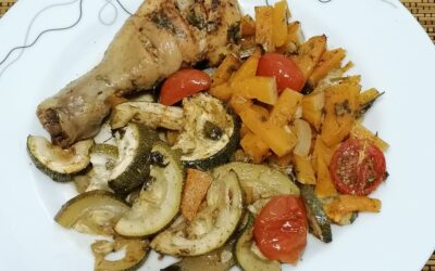 Cotos de Frango no Forno com Legumes