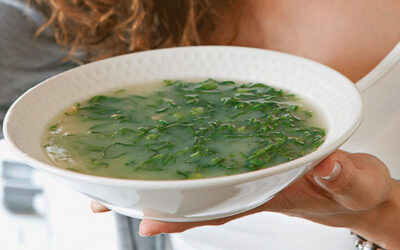 Caldo Verde com Courgete e Couve Flôr